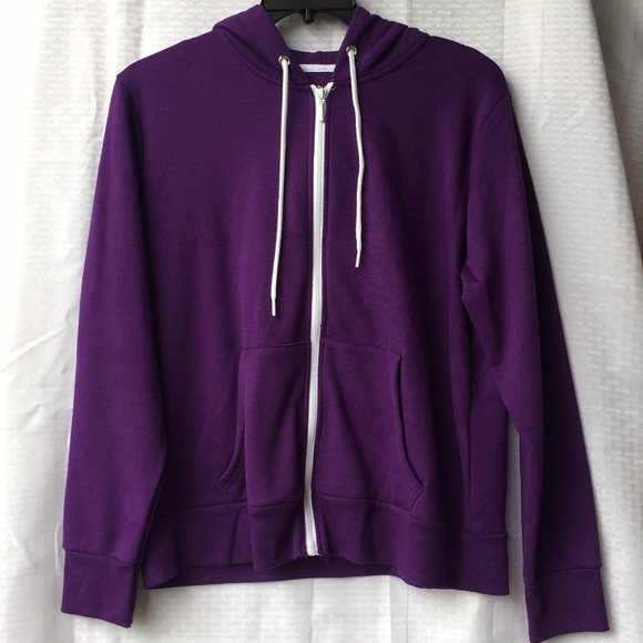 purple cotton hoodie